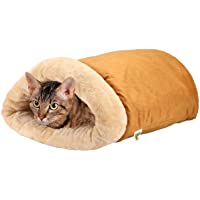 Cama iglú para gatos Un saco acogedor [Extra Cómodo y Suave] para Gatos- Cachorros y Otros Animales Pequeños.